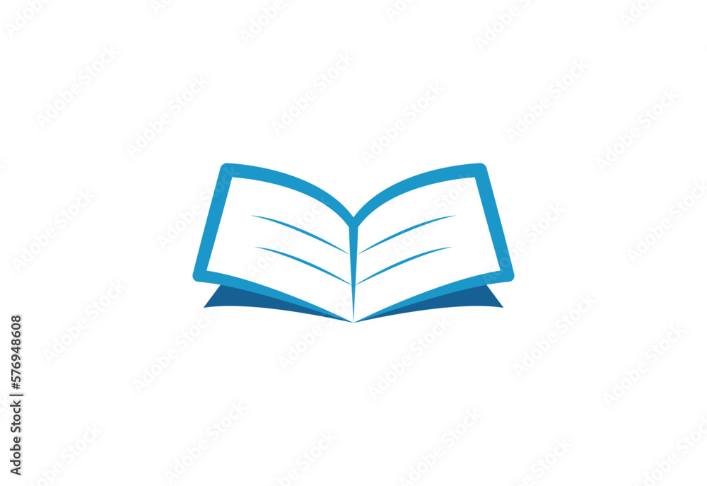 Vector illustration of book icon. isolated on white background, eps 10.	