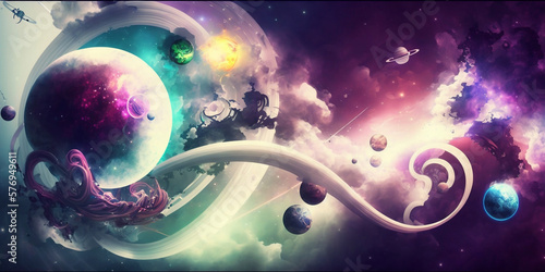 planet in space