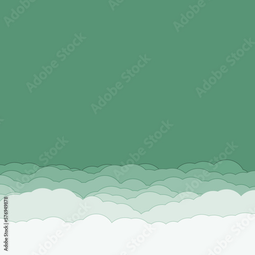 Cartoon color clouds stack backdrop illustration © vector_master