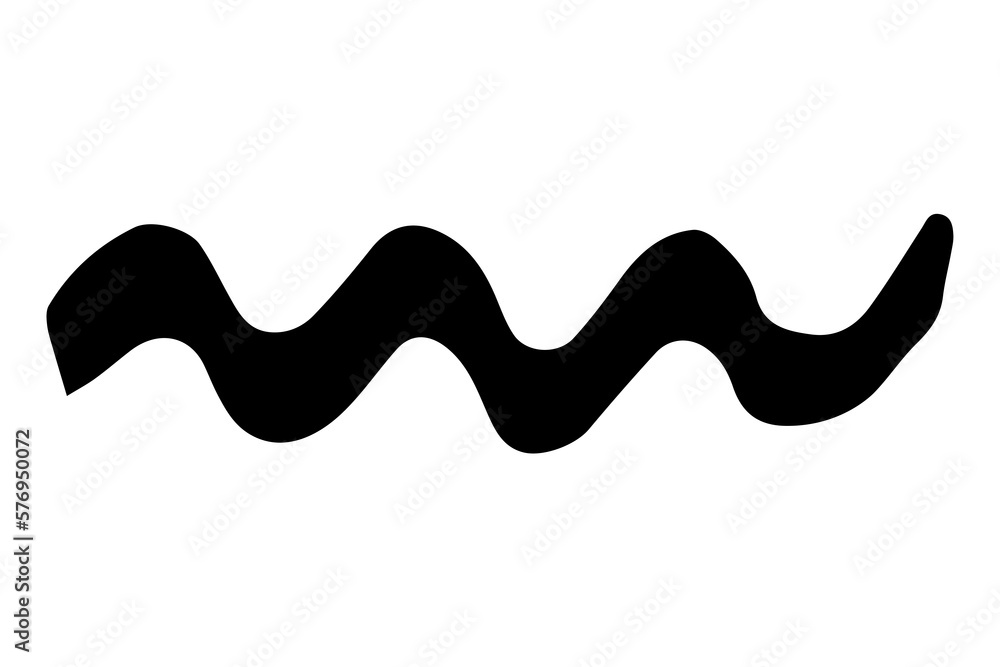 Vector doodle wave. Black tide brush stroke of paint isolated on white background. Hand-drawn plume illustration for summer print, clothes decoration. Liner line image. Ornamental calligraphic strip Vector doodle wave. Black tide brush stroke of paint isolated on white background. Hand-drawn plume illustration for summer print, clothes decoration. Liner line image. Ornamental calligraphic strip