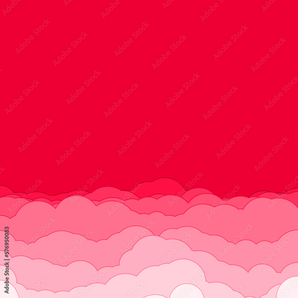 Cartoon color clouds stack backdrop illustration Cartoon color clouds stack backdrop illustration