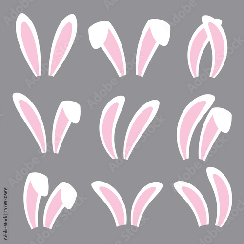 Canvas Print Rabbit ears headband set