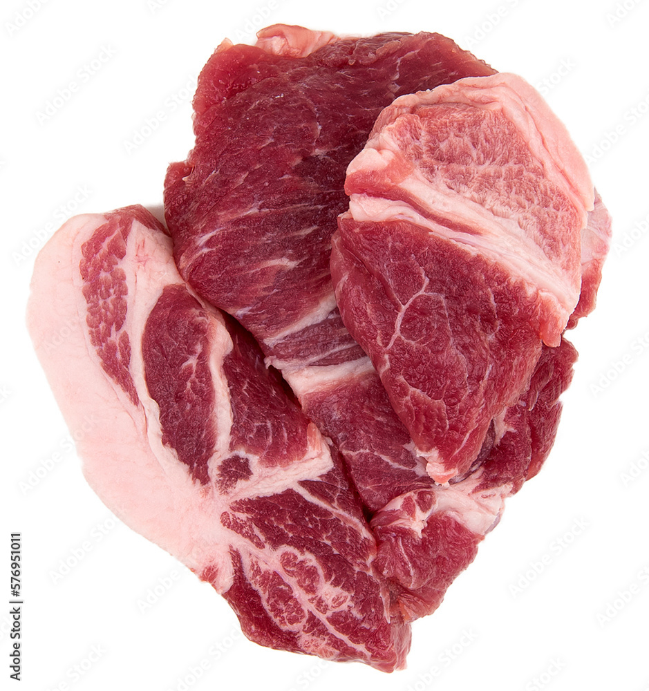 Neckbone collar-butt Raw pork steak png without background isolated Neckbone collar-butt Raw pork steak png without background isolated