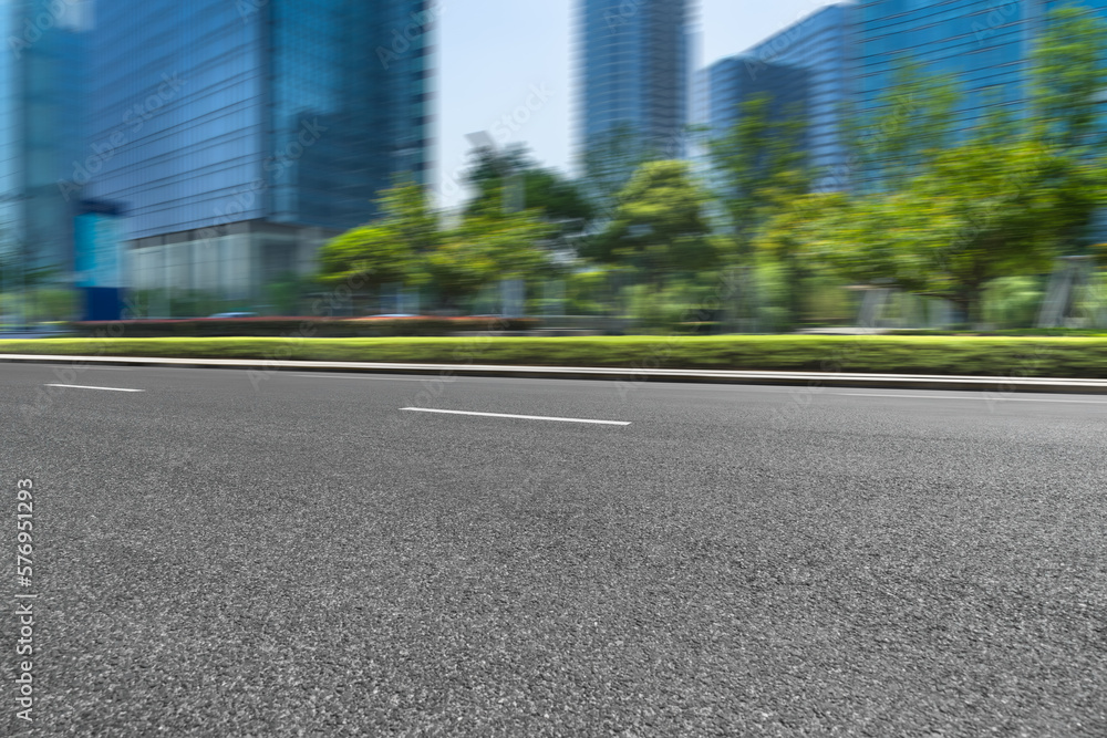 empty road in Shanghai town Square. empty road in Shanghai town Square.