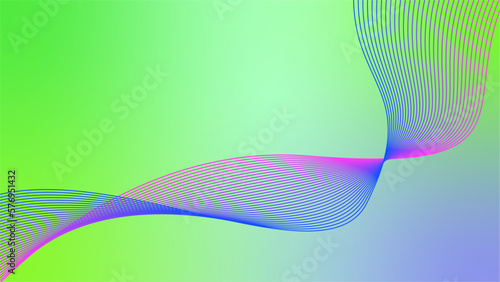 green purple blue wavy tech gradient color background vector illustration