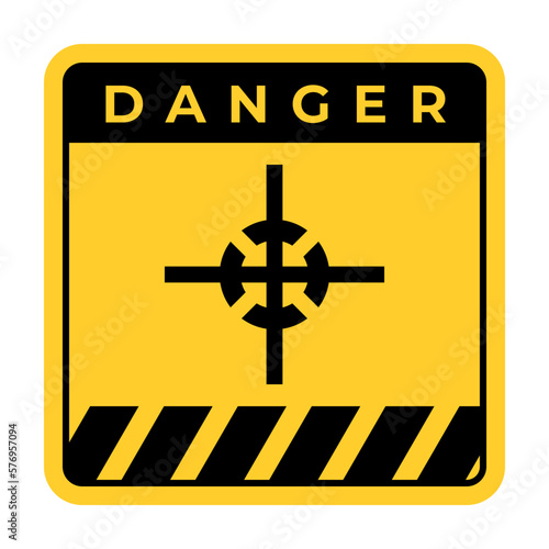 Center of Gtavity symbol, Center of mass and center mark for international cargo packaging
