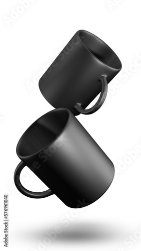 two black mug mockup (ID: 576961040)