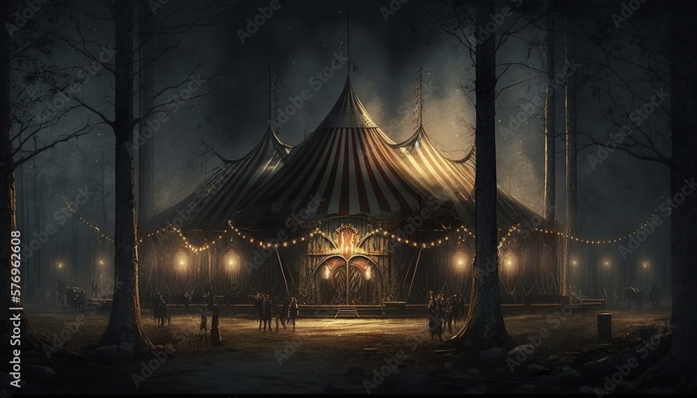 Creepy circus tent clearance
