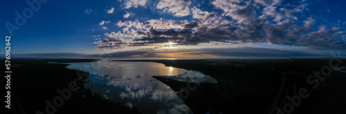 Sunset Over Coastal Waters