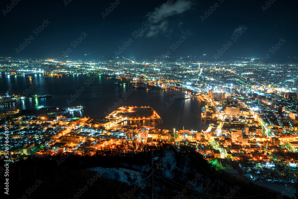 冬の函館　函館山からの夜景