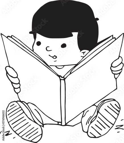 person with book