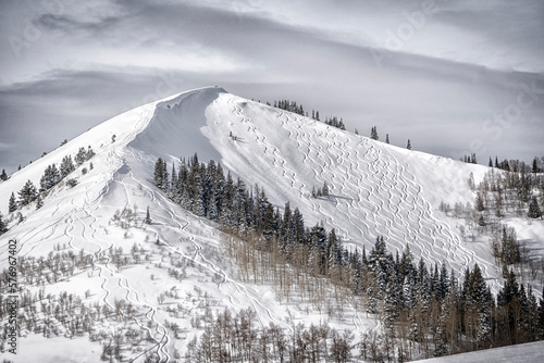 Mount Raymond in snow photo