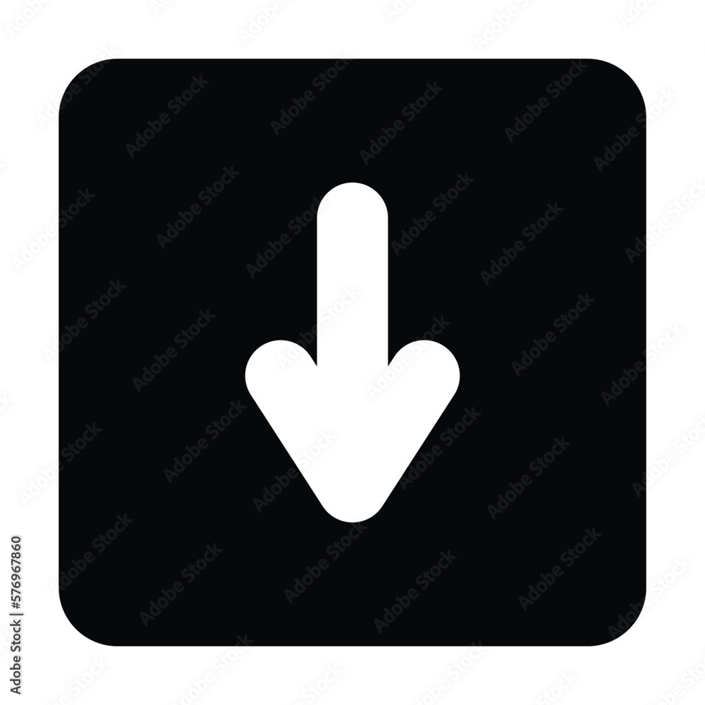 download icon, arrow vector, down illustration download icon, arrow vector, down illustration