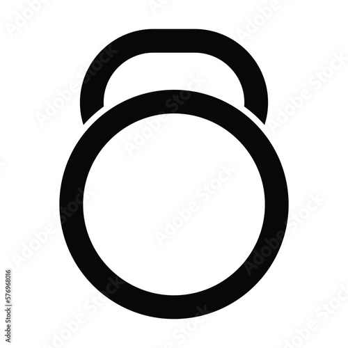 kettlebell icon, sport vector, training illustration