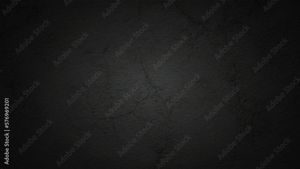 A gray to black blended picture of a wall. Close up retro plain dark black cement or concrete wall background texture for show or advertise or promote product and content on display and web design - obrazy, fototapety, plakaty 