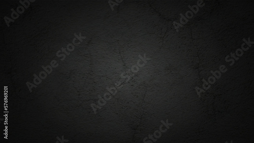 A gray to black blended picture of a wall. Close up retro plain dark black cement or concrete wall background texture for show or advertise or promote product and content on display and web design