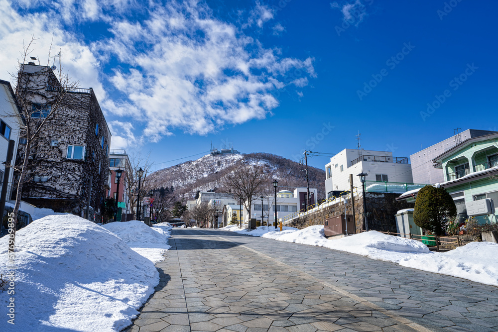 冬の函館　八幡坂