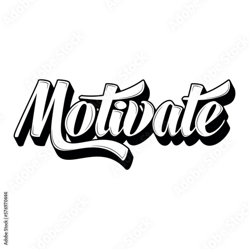Vector poster with hand drawn unique lettering design element for wall art, decoration, t-shirt prints. Motivate writing Illustration design work. Gym motivational and inspirational quote.