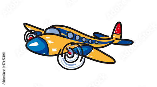 illustration of an airplane vector illustration