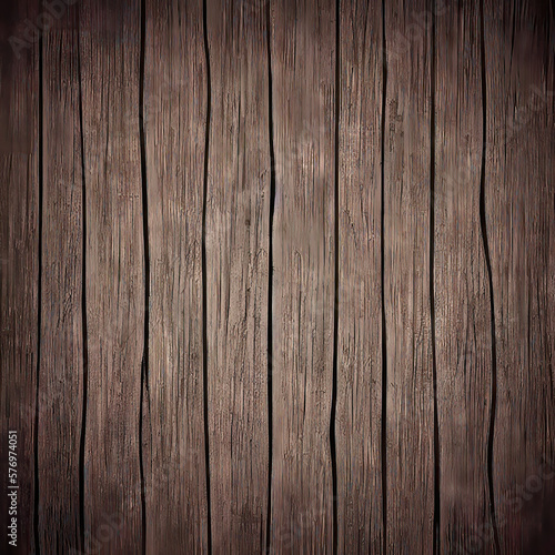 Brown Timber Desk with a Textured Hardwood Surface.