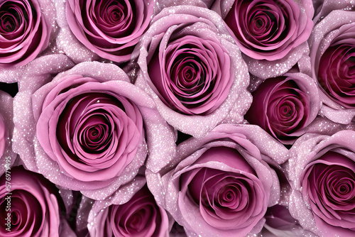 A Bouquet of Pink Roses for a Romantic Summer Photography...