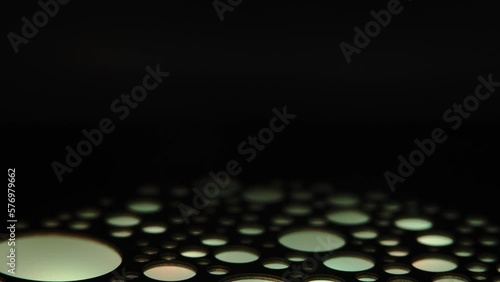 video overlay yellow circle light leak colorful layer video