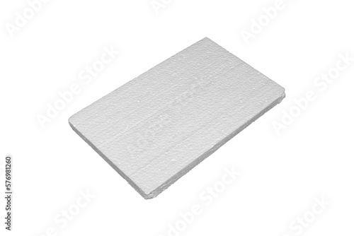 Foam board isolated on white background.