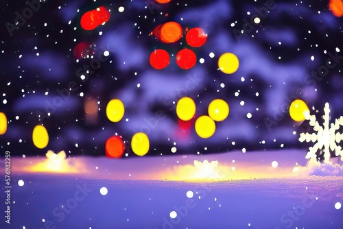 A Shiny and Sparkling Christmas Scene Generative AI © CADjewels