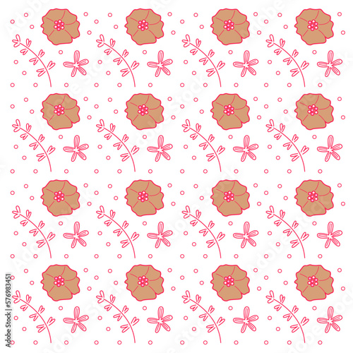 Spring Floral Pattern, Backgorund, Texture Vector