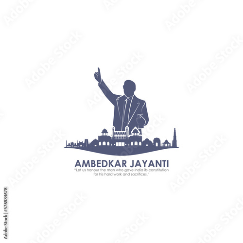 Wallpaper Mural Vector illustration of Happy Ambedkar Jayanti Torontodigital.ca