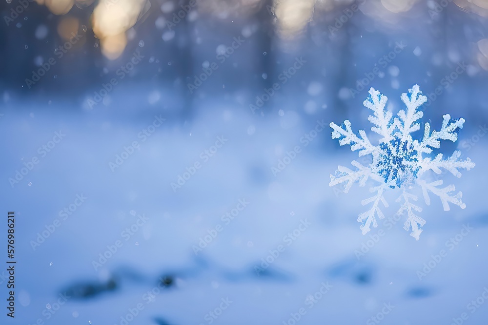 Naklejka premium Window Glass Blizzard Space Dark Generative AI