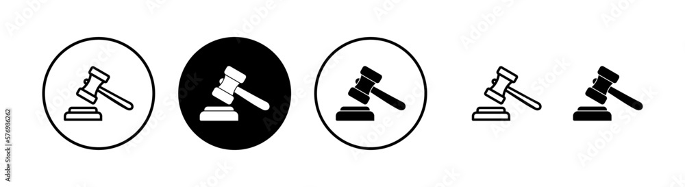 Gavel icon vector illustration. judge gavel sign and symbol. law icon. auction hammer Gavel icon vector illustration. judge gavel sign and symbol. law icon. auction hammer