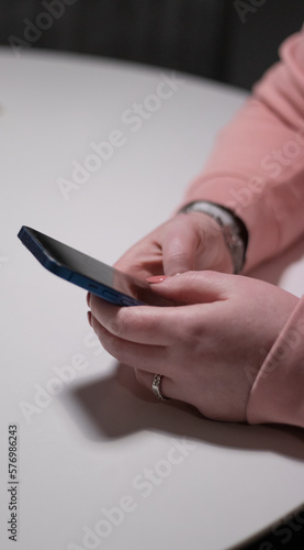 a smartwatch in use