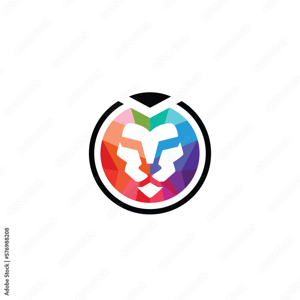 Head lion king colorful strong geometric power logo for business, vector, icon, web, app, logo, design, animal logo, lion logo, lion geometric, lion colorful, identity, marketing, brand, label Head lion king colorful strong geometric power logo for business, vector, icon, web, app, logo, design, animal logo, lion logo, lion geometric, lion colorful, identity, marketing, brand, label