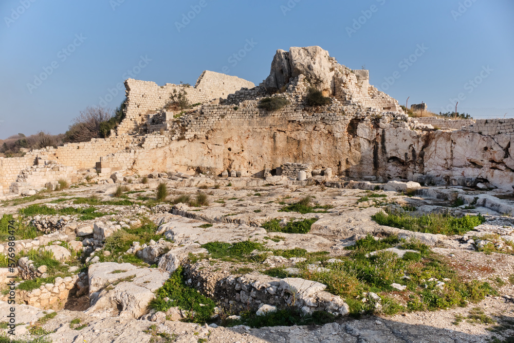 Fototapeta premium Remains Of Byzantine Palace Near Elaiussa Sebaste Antique City, Mersin, Turkey