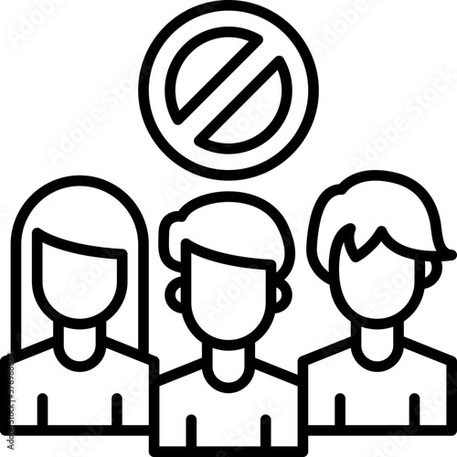 avoid crowd icon