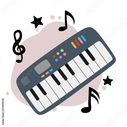 piano, music, keyboard, organ, chord, vector, technology, isolated, art, illustration, white, black, board, buttons, cartoon, classical, composition, creativity, cute, design, digital, doodle, drawing