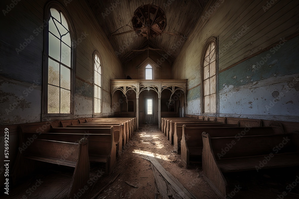 Abandoned Faith: The Silent Prayer of a Lonely Church Generative AI