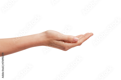 woman's hand holding something