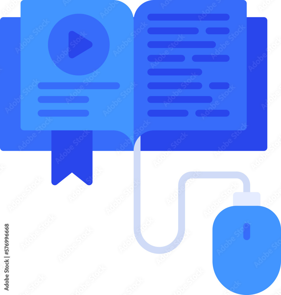 Obraz premium online learning icon