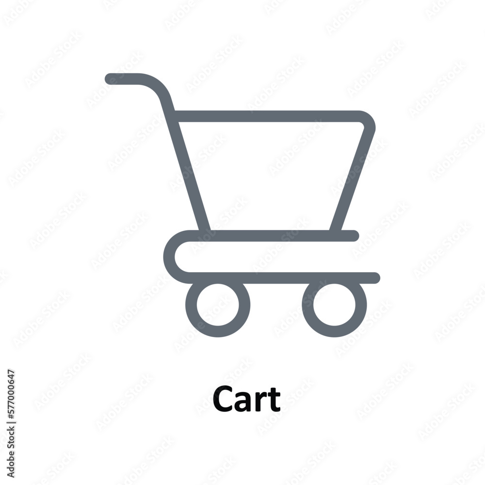 Cart Vector Outline Icons. Simple stock illustration stock Cart Vector Outline Icons. Simple stock illustration stock