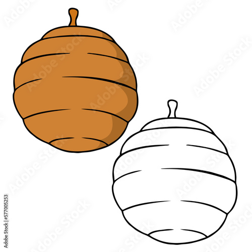 Vector illustration of honeycomb with outline. Perfect for art, postcards, cards, wall decor, t-shirts, cards, prints, drawing books, coloring books, wallpaper, prints, cards, ect.