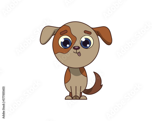 Dog vector isolated colour icon. Dog animal vector icon. Zebra icon