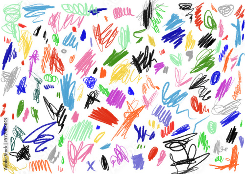 Hand drawn crayon strokes texture for your banner, label, flyer, poster, or cover design, drawing, doodle
 photo
