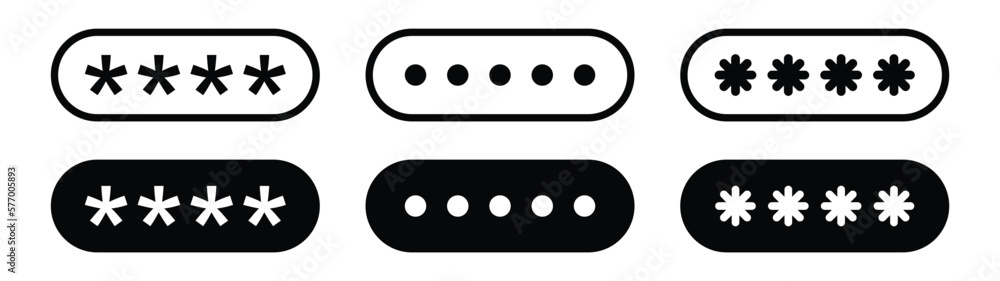 Password icon. Password log in icon, vector illustration Password icon. Password log in icon, vector illustration