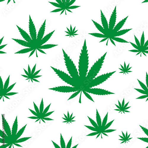 Cannabis Hanfblatt Nahtlos Muster Vorlage Design