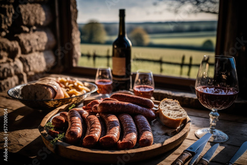 Poland's Iconic Kielbasa: Artisan Sausages and Culinary Traditions AI Generative