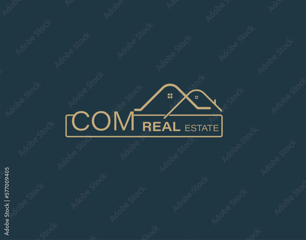 COM Real Estate and Consultants Logo Design Vectors images. Luxury Real Estate Logo Design COM Real Estate and Consultants Logo Design Vectors images. Luxury Real Estate Logo Design