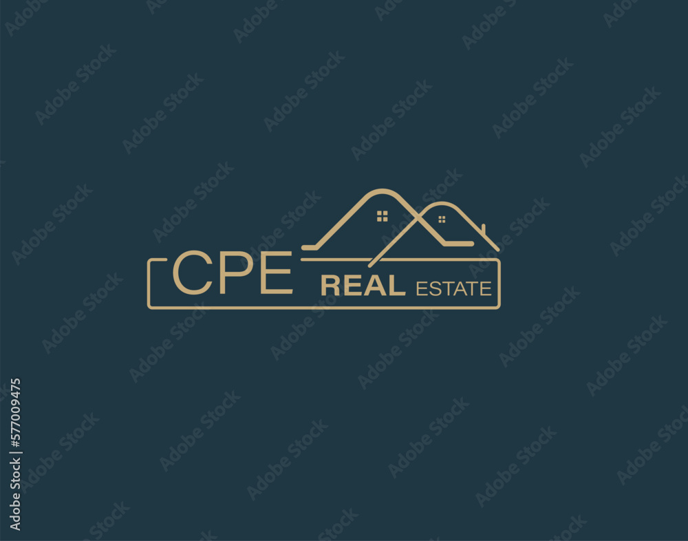 CPE Real Estate and Consultants Logo Design Vectors images. Luxury Real Estate Logo Design