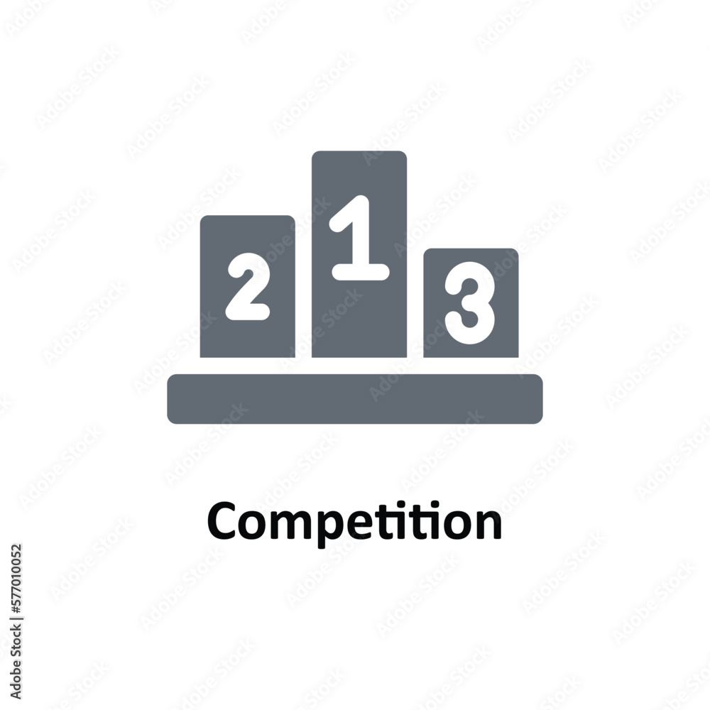 Competition Vector Solid Icons. Simple stock illustration stock Competition Vector Solid Icons. Simple stock illustration stock